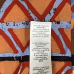 Chico's Shirt Multicolor Geometric Print Blouse Tie Sleeve Top Boho Chic Size M Photo 8