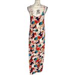 Joy Joy  floral‎ fringe top maxi dress small Photo 3
