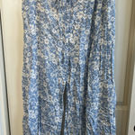 American Eagle A&E Floral Blue and White Skirt Photo 0