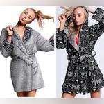 Victoria's Secret Victoria’s Secret PINK Reversible Sherpa Hooded Robe – Size XS/S Photo 1