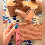 Nine West 7.5 Nillo 3 Espadrille Wedge Sandals NWOB Taupe Nude Neutral Platform Photo 9