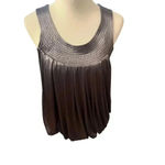 Esley  gray satin halter size large Photo 1