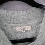 easel  Fuzzy Sweater Gray Shaggy Knit Pullover Cozy Grunge Y2K Softcore M Medium Photo 5