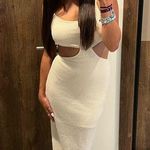 Amazon Cream Cutout Dress Photo 0