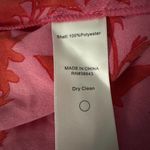 Sam Edelman  High Neck Floral Print  Dress Red Pink Size Small Photo 13