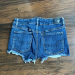 American Eagle Dark wash stretchy Jean shorts Photo 7