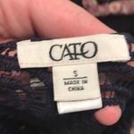 Cato  NWOT crochet blouse with fringe bottom Photo 3