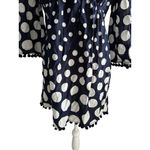 BODEN Blue White Pom Tunic Coverup Dress Size US 2P Photo 2
