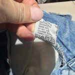 Vintage 80s Gitano Double Belted Denim Skirt Size 11/12 Made in Hong Kong Blue Photo 8