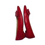 Women's Van Eli Red Poised Bow Flats Size 9 M Photo 5