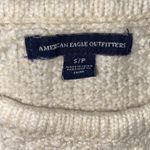 American Eagle open knit scoopneck sweater off white sz S women Photo 8