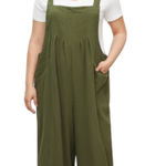 Bloomchic Green Cotton Jumpsuit Overall Pants Size 12 Photo 0
