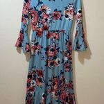 Reborn J Womens  Mint Long Sleeve Maxi Dress Photo 0