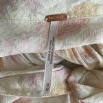 Free People  Celia Floral Button-Down Shirt in Cream and Pink Photo 4