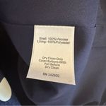 Sail To Sable  Navy Polka Dot Ruffle Sleeve Blouse Size Medium Photo 5