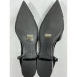 Womans NWOT C Paravano Slipon Slides Flat Black 9/9.5 Slingback Pointed Toe Photo 5