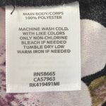 Free Press Black Graceful Floral Spaced Out Cropped Blouse NWT size Medium Photo 12