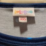 LuLaRoe  Navy & Royal Blue polka dot bodycon dress Photo 4