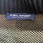 SML Sport Camouflage Double Zipper Sweater Small Green Brown Black Cream Photo 8