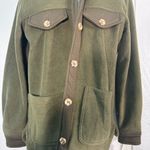BLANK NYC  Green Fleece Long Sleeve Button Down Jacket Size XS NWT Photo 4