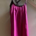 Athleta  Hidden Agenda No Limits Built in Bra Racerback Tank Pink Deep Burgundy M Photo 0