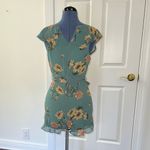 Forever 21 Green Floral Romper Photo 1