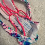 Victoria's Secret Victoria’s Secret Cheeky Strappy Neon Floral Bikini Bottoms Medium Photo 3