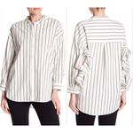 Joie  Poin Ruffle Sleeve Button Down Photo 1