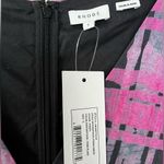 RHODE Piper Plaid Puff Shoulder Mini Dress Small Pink Photo 3