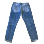 KANCAN Mid Rise Signature Ankle length Fringe Hem Distressed Jeans size 29 Photo 2