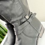 Frye  Melissa Belted Leather Tall Boots Black Size 7.5 Photo 8