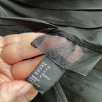 H&M  Black Peasant Style Wide Straight Leg Jumpsuit Strappy Back 4 Photo 7