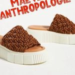 Anthropologie Maeve Crochet Platform Sandals casual flattering walking casual classic summer Photo 1