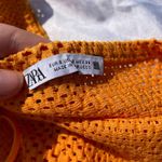 ZARA  orange crop top Photo 2