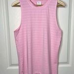 Zyia Active Chill Blossom Pink Perforated Muscle Tank Top - Medium Photo 2
