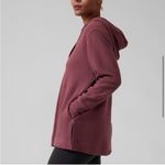 Athleta  Coastal Luxe Waffle Hoodie in Tawny Rose Pink Size Small Photo 1