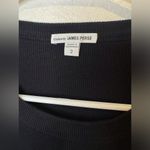 James Perse  Long Sleeves Crew Neck Ribbed Black Dress Size‎ M Photo 3