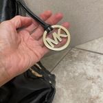 Michael Kors  Black Patent Leather Satchel Shoulder Bag Designer Purse EUC Photo 2