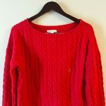 Aeropostale  Red Textured Cable knit Pullover Sweater Soft Plush NEW Size Small Photo 1
