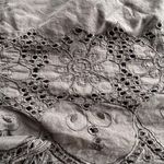 Topshop Eyelet Floral Embroidered High Waisted Shorts in Black - Size 8 Photo 3