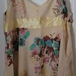 Gap  Women's Yellow Floral Tunic Tank Size 4 Photo 0