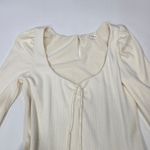 For Love & Lemons Aliyah Pointelle Mini Dress in Cream Photo 8