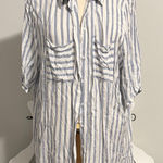 Striped Button Down Shirt Photo 0