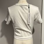 MINKPINK  NWT Zeta Crop Tee in white - med Photo 4