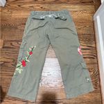 Johnny Was  Crago pants with Floral Embroidery M Photo 1