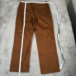 Chico's  Dress Pants Women's Size 3 Brown Cotton Stretch Chino Business‎ Casual Photo 4