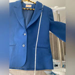 Pendleton Vintage  100% Virgin Wool Women’s Blazer -‎ Royal Blue Photo 12