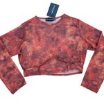 Pretty Little Thing  Plus - Contrast Stitch Mesh Underbust Top in Orange Photo 0