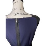 Elie Tahari ‎ color block shift dress with lamb leather shoulder straps, Size 6 Photo 4