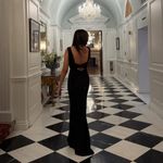 Lulus LULU’S Love In Your Eyes Black Knotted Mermaid Maxi Dress Photo 1